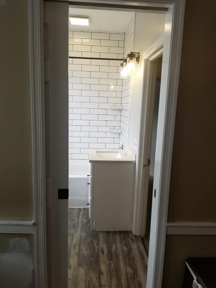 Tiled bathroom